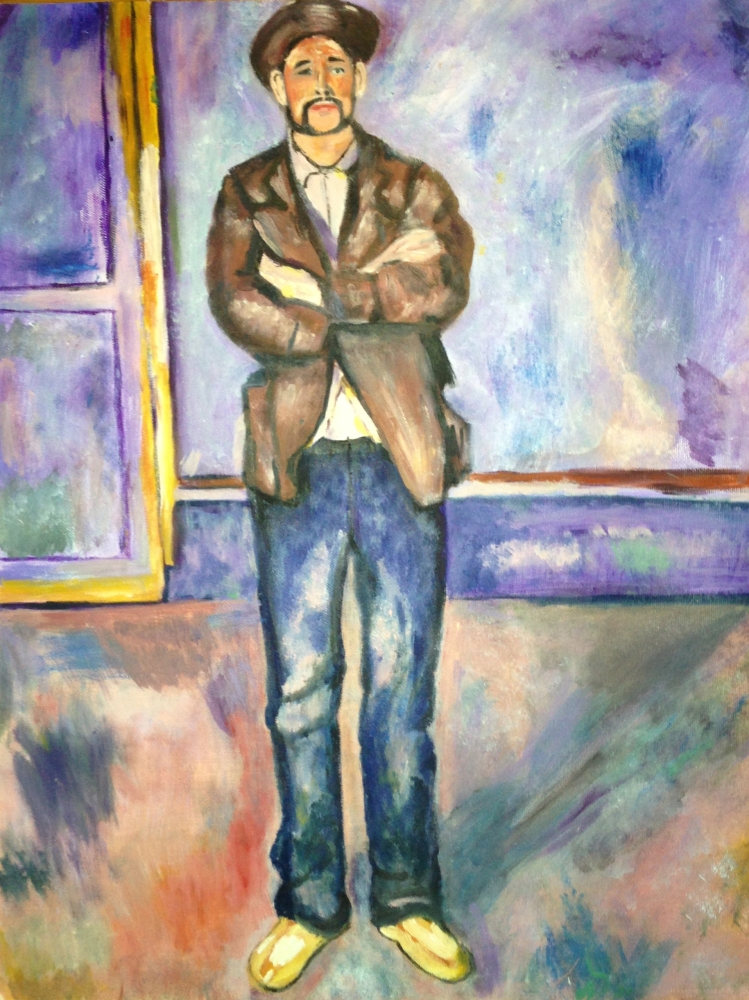 Copy of Man in a Room for first painting class